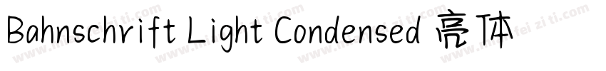 Bahnschrift Light Condensed 亮体字体转换